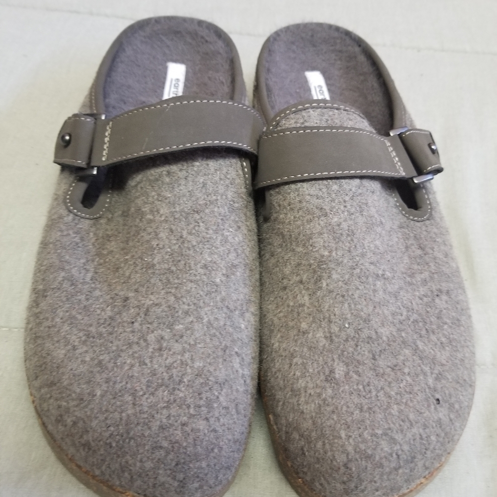 Earth Slide Comfort First Slip On Mens Sandals Size 9.5 Gray